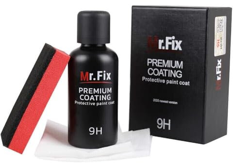 Premuim 9H MR FIX Auto Keramikversiegelung 50 ml Ceramic Coating für Lackpflege – Anti‑Scratch, Hydrophob, Hochglanz, Nano‑Versiegelung für Auto, Motorrad & Felgen