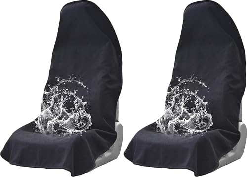 VOPHIA Car Seat Covers Universal Car Protective Front Seat Covers Washable Non-Slip Seat Protectors for Gym Workouts,Waterproof and Sweatproof Towel Seat Covers for Cars,Trucks, Jeeps