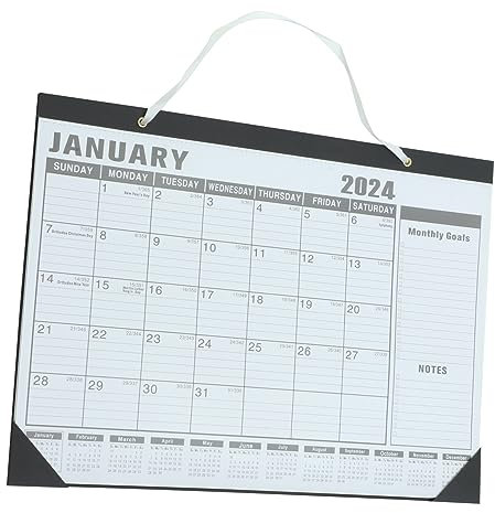 FUNOMOCYA Stabiler Monatskalender Für Den Täglichen Gebrauch Terminkalender Wandkalender Kunst Für Die Familie