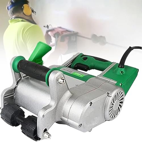 XCSCUK Chasseur de Mur électrique, Machine de découpe de rainure de Mur de Moulage en 1 Fois, Machine à rainurer, boîte de Transport de Coupe de Brique de Sable de Ciment