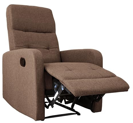 GARDENIA Daniela Poltrona Reclinabile, Acciaio, Marrone