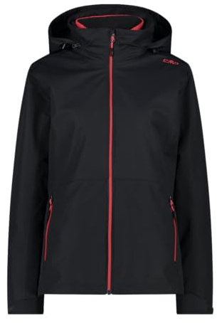 CMP Giacca da Donna 3 in 1 con pile staccabile interno, 32Z1436D (IT, Testo, XS, Regular, Regular, Antracite/Corallo)