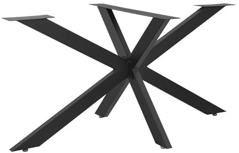 DIY Spider Tischgestell im Industrie-Stil, Möbelbeine, pulverbeschichteter Stahl, Tischbeine, einfache Montage, Möbelbein-Ersatzfüße (Größe: )