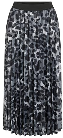 Vila VINITBAN - Gonna a Pieghe da Donna, Grigio Glacier., XL