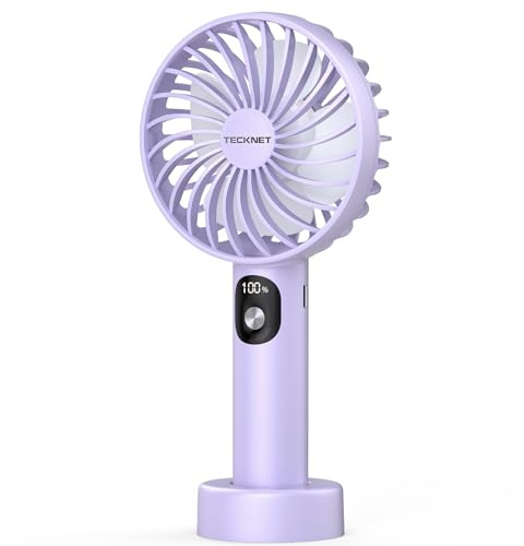 TECKNET Portable Handheld Fan, Rechargeable USB Hand Held Fan