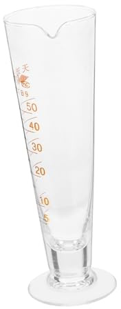 Warmhm Glass Measuring Beaker with Scale 50ml Laboratory Glassware Chemistry Beaker with Spout Liquid Measuring Cup for Lab Use