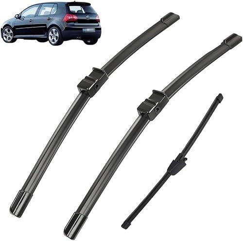 DdaiXQ Scheibenwischer für VW Golf 5 V 1K MK5 2003-2009, Wischer Vorne Hinten Wischer Set Windschutzscheibe wischerblätter Wischerblatt Wischerarm