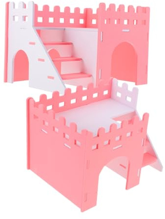 TOYANDONA 2stücke Meerschweinchenversteck Hamsterversteck Doppelwandig Mit Leiter Für Kleintierhütte Hamsterhaus Spielzeug Für Meerschweinchen Rattenhaus Versteck-spielzeugzubehör