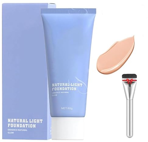 Dieci venti fondazioni liquide, dieci venti basi liquide impermeabili a copertura completa, trucco opaco dieci venti liquidi correttore, controllo idratante del controllo dell'olio (Natural)