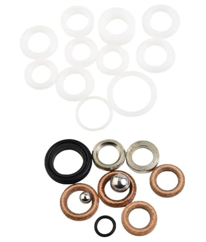 VRTYVEYBB Kit d'emballage Kit de réparation de pompe 390 395 490 495 595 Accessoires de rénovation de peinture au latex Pièces de rechange en caoutchouc 244194