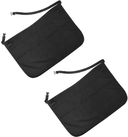 LALADEFIEE Lot de 2 Tabliers de Coiffeur Ajustables avec Ceinture Multiples Poches pour Rangement D’Outils Tablier Porte-Ciseaux Professionnel pour Salon de Coiffure et Esthétique