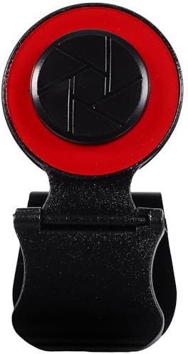 VALICLUD Controlador de Juego para Teléfono Móvil Rojo Mango Ergonómico, Tecla de Puntería Ajustable y Soporte Disparador, Accesorio para Juegos Móviles de Alta Precisión y Comodidad