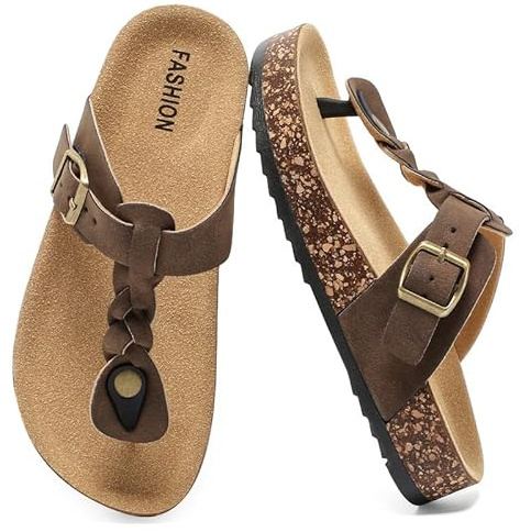 zaxunai Infradito Bambine, Sandali Estivi Con Suola In Sughero Unisex Bambini, Sandali Flip Flop Bambino Con Fibbia Regolabile, Pantofole Da Bagno Antiscivolo, Pantofole Comode Per Casa