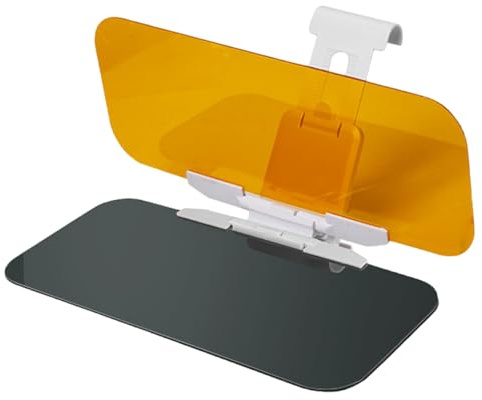 2-in-1 Sun Visor Extender for Cars, Anti-Glare Day & Night Car Visor Extender with 180° Adjustment, Clip-On Sun Blocker for Safer Driving