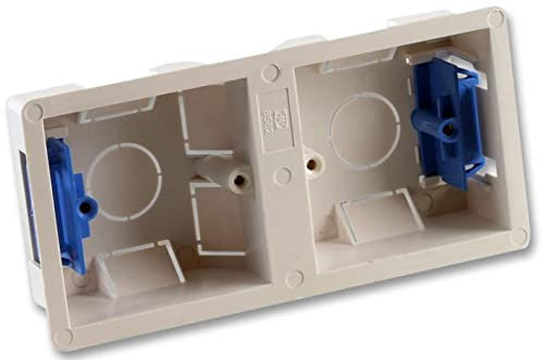 Pro Elec Dual (1+1) Dry Lining Box, 35mm Flush Mount
