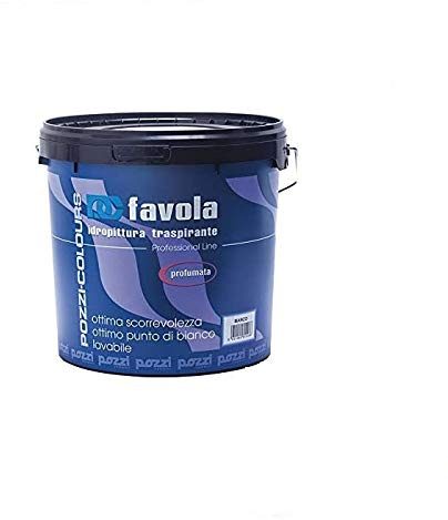 14 lt Favola idropittura lavabile bianco supertraspirante profumata Pozzi Colours professionale