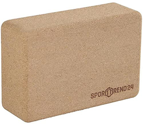 Sporttrend 24® Yogablock aus Kork, Bambus oder Eva Schaumstoff | Yogablock, Yogaklotz, Yoga, Klotz, Meditation, Pilates