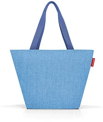 reisenthel shopper Geräumige Shopping Bag und edle Handtasche in einem Aus wasserabweisendem Material, Couleur:twist azure