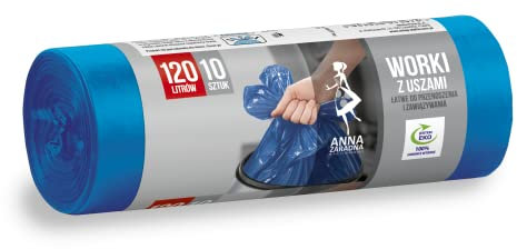 Anna Föderative Müllsäcke MIT OHREN 120L 10pcs blau