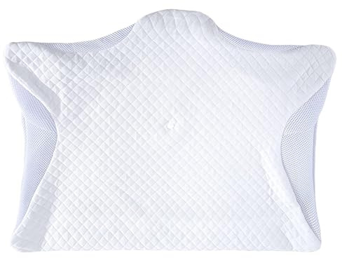 HOMCA Federa di Ricambio Per PL02 Cuscino Ortopedico, Tessuto Ipoallergenico e Traspirante Fodera, Lavabile, Bianco