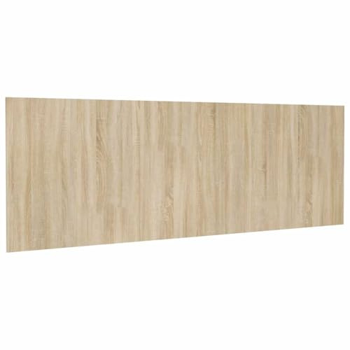 vidaXL Wand Kopfteil Betthaupt Bettkopfteil für Doppelbett Bett Bettgestell Schlafzimmerbett Sonoma-Eiche 240x1,5x80cm Holzwerkstoff
