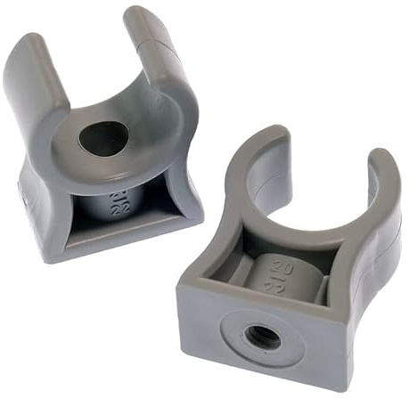Rohrklemme RKPG 15 (3 Stück), Ø innen 14-15 mm Rohrclips Rohrhalter Kunststoff