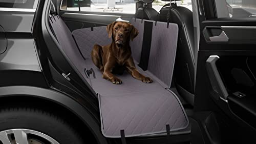 Knuffelwuff universal Hunde Autoschondecke für die Rückbank 137x148cm - Wasserabweisend, Kratzfest und rutschfest - Hundedecke für Auto, Van und SUV - Rücksitzbezug, Schonbezug, Sitzschoner