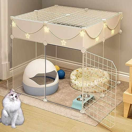 XIAOZHUANGXIONG Kleintierkäfig XXL, Freigehege for Kleintiere mit Tür und Netz, Freilauf for Kaninchen/Meerschweinchen/Hasen (Size : 2a)