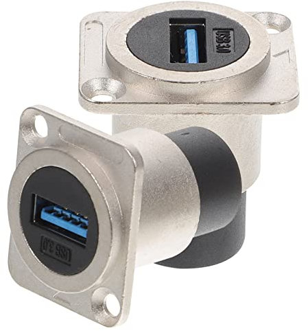 BESTonZON 2stücke USB Panel Mount USB-buchse Mit Wasserdichtem Schutz Bulkhead Steckverbinder Robustes Metallgehäuse Kompatibel Für Datenübertragung Und Verlängerung