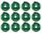 12x Bewässerungsring Donut Baumbewässerungssack Wassersack für Bäume Gießring Baum Bewässerungssack Bewässerungsringe für Bäume Baumsack