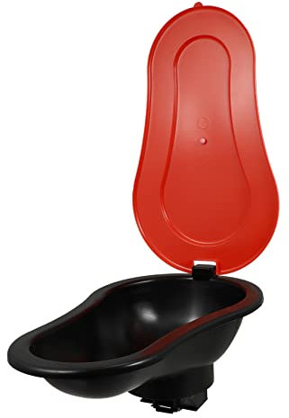 VANZACK Tragbare Toilette Aus Robustem Kunststoff Klein Und Leicht Mit Deckel Für Camping Outdoor Reisen Und Boote Geeignet