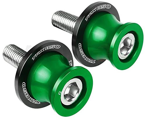 YULEGUDI Schwingenschutz Montageständer Für Y&amaha TRX850 TRX 850 1996 1997 1998 1999 2000 Motorrad 6MM CNC Schwinge Slider Spulen Ständer Schrauben Zubehör(Green)