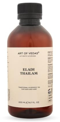 Eladi Thailam 200ML – Traditionelles Ayurvedisches Öl für Massagen und Hautpflege, Natürliche Pflege nach Ayurveda, Ayurvedisches Öl zur Förderung von Wohlbefinden und Entspannung