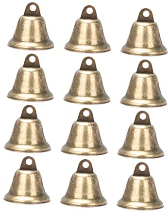 AUTSUPPL 25stücke Kleine Metallglocken Anhänger Vintage Eisenglocke Windspielzubehör Für Weihnachtsdeko