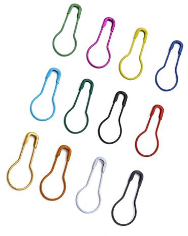 Pack of 200 / Box Pear Safety Pins, Small Metal Gourd Pins, Pear Shaped Safety Pins, Calabash Pins, Clothing Tag Pins, Knitting Stitch Markers