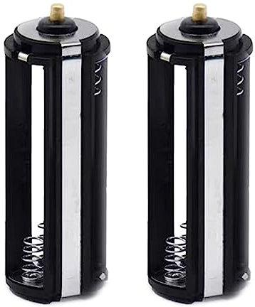 YiNLuax 2pcs Nero Tipo Cilindrico Porta Batteria Per Scatola Convertitore Batteria Giocattolo Torcia LampAdapter Per Case- 18650 Batteria Holderaaa Porta Batteria Piccola Case-