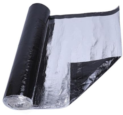 Sheds Roofing Felt Asphalt Roof Shingles Repair Tape Roof Protector Underlayment Roll Flashing Tape Aluminum Foil Seal Tape Waterproofing Roof Cladding, for Patch Holes and Cracks(50cmW x 1.50mmT x 10
