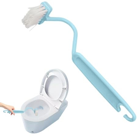 Cepillo Para Borde De Inodoro Curvo - Cepillo Limpiador De Inodoro Con Borde En Ángulo | Cepillo Limpiador De Inodoro Curvo | Escobilla De Baño En Forma De S Debajo Del Borde | Cepillo Para Borde De I