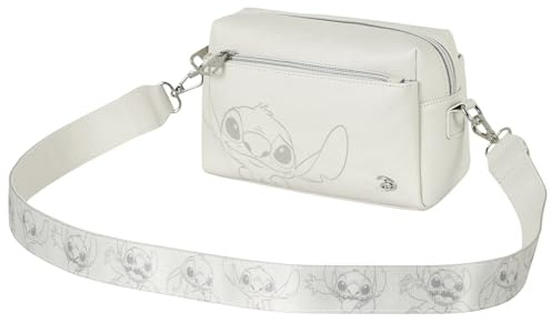 Disney Lilo y Stitch Cream-Bolso Ginger, Hueso, 23 x 16 cm