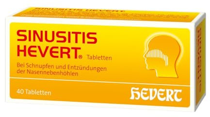Sinusitis Hevert, 40 St. Tabletten | bei Schnupfen und Entzündungen der Nasennebenhöhlen