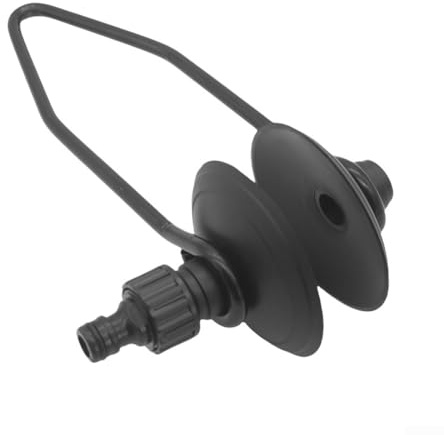 Boat Dual Water Feed Motor Flusher, Outboard Boat Motor Water Flusher Dual Feed Large Rectangular Ear Muffs Fast Connection, Motor Cleaner, Flusher(Round)