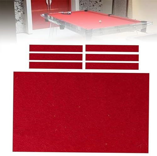 Generisch Professionelles Billardtuch, Billardtisch-Filztuch, Billardtisch-Filzersatzset, einfarbig, Billardschutz, Billard- und Snookertuch, langlebig, super Dehnbarkeit des Tuchs