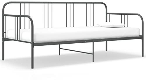 LAPOOH Tagesbett, Schlafsofa, Schlafcouch, Sofabett, Polsterliege, Ausziehsofa, Bettsofa, Kiefer Massivholz 90x200 cm