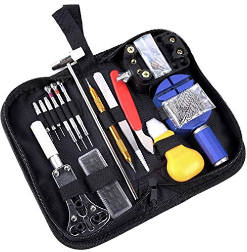 ROUHO 147 Teiliges Professionelles Uhrenarmband Entfernungswerkzeug Set mit Schwarzem Transportkoffer