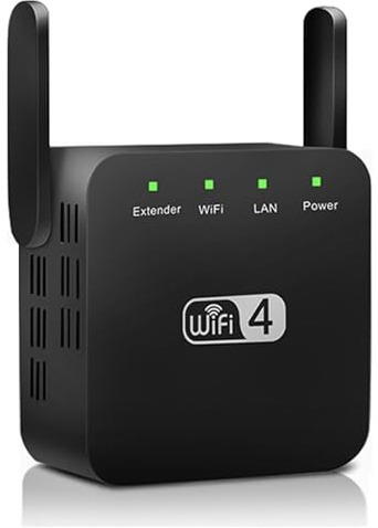 2026 WiFi Extender, WiFi Booster, WiFi Repeater, Covers Up to 4500 Sq.ft and 45 Devices, Internet Booster - with Ethernet Port, Quick Setup, Home Wireless Signal Booster, UK plug