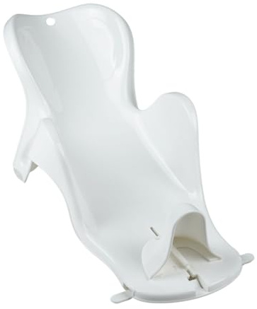 Transat - Anneau THERMOBABY de bain daphne - Blanc muguet | Transat de bain avec 2 ventouses, confortable et compact, de la naissance à 8 mois. Fabriqué en France.