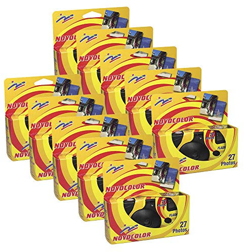 Novocolor Lot de 10 caméras discrètes avec Flash (27 expositions avec Flash)