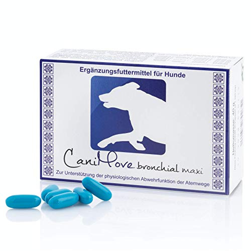 CaniMove bronchial Maxi - 30 Kapseln für Hunde zur Unterstützung der physiologischen Atemfunktion und Linderung von Hustenreiz, für Hunde ab 10 kg Körpergewicht