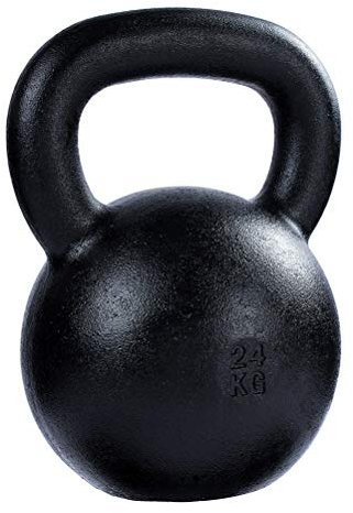 Kettlebells AGYH Schwarzem Gusseisen, Professionelles Krafttraining, Langhantel Im Fitnessstudio ， 8-24 Kg (Size : 24kg/52.9lb)