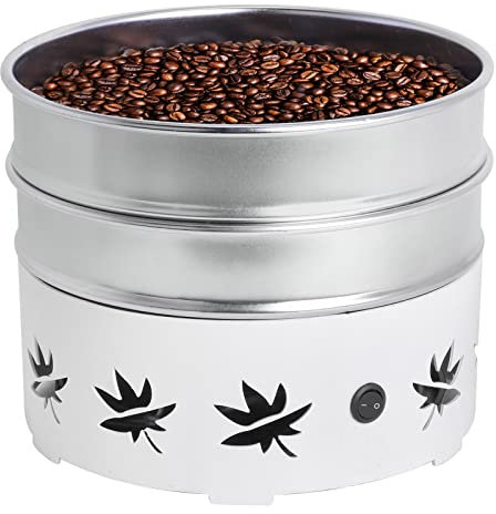 YUCHENGTECH 500g Coffee Bean Cooler Electric Coffee Bean Roasting Cooler Home Coffee Bean Cooling Plate Double Layer Filter 220V